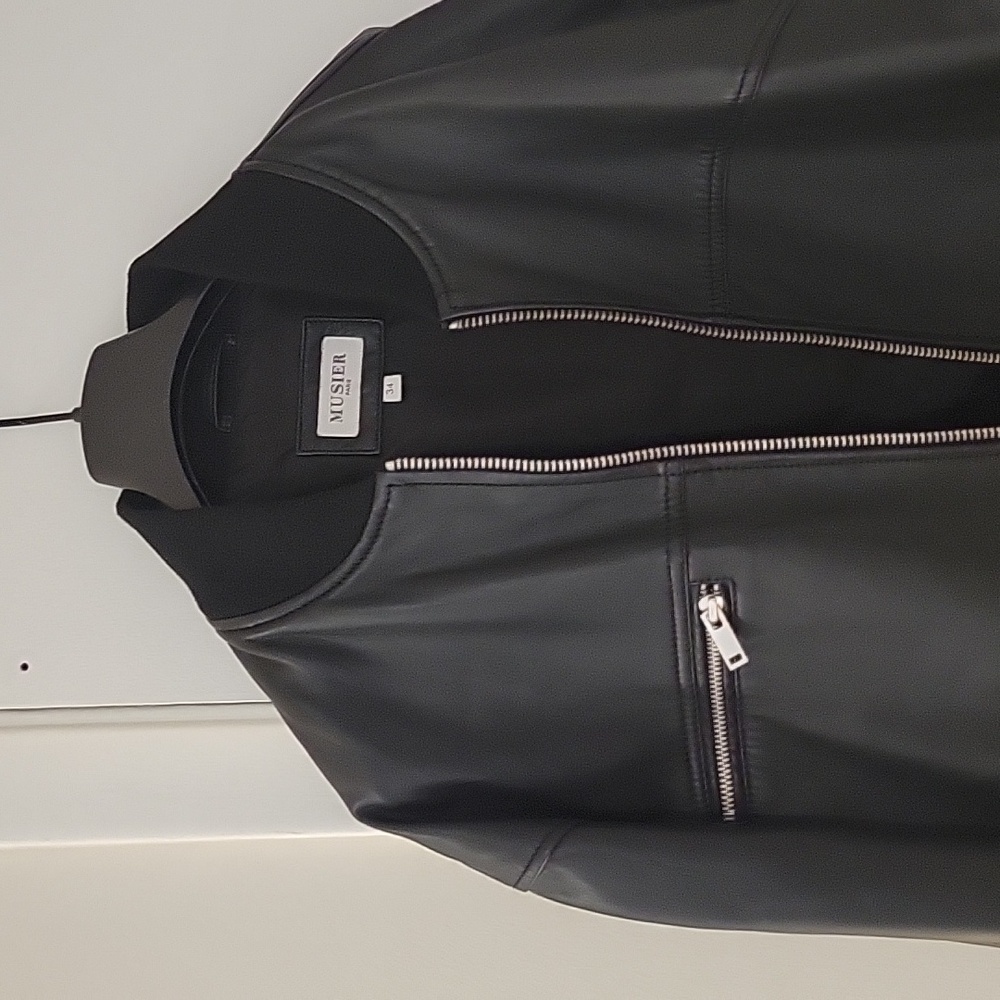 Black Leather Jacket - Picture 3 of 5